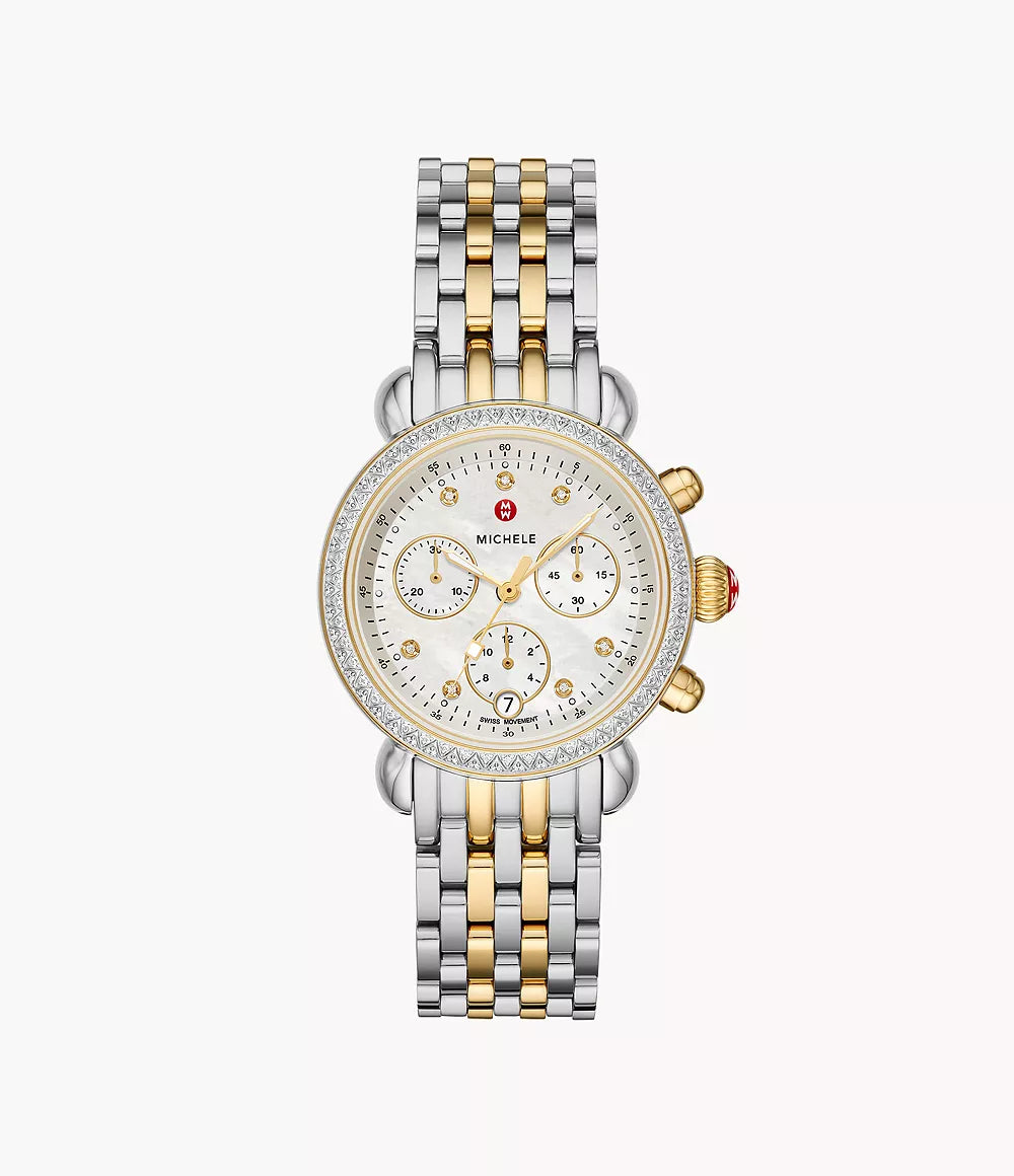CSX 36 zweifarbige 18k Gold Diamantuhr