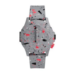 Fossil Men-Tafel x Fossil limitierte Edition automatische, schwarz-farbige Edelstahlarmbanduhr
