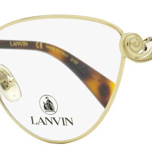 Lanvin Damen Katzenauge Brillen LNV2110 722 gold/havana 54mm