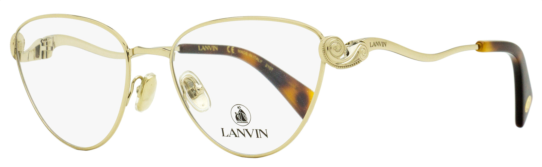 Lanvin Cat Eye Brillen für Damen LNV2110 722 Gold/Havanna 54mm