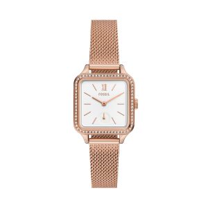 Fossil Damen Colleen Drei-Hand, Roségold-Ton Edelstahl Armbanduhr 7805798023228