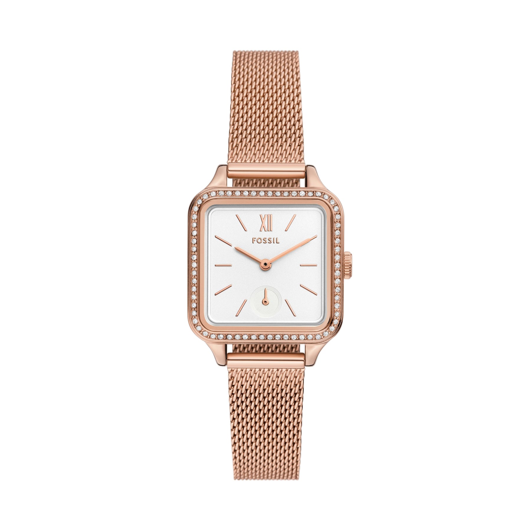 Fossil Damen Colleen Dreizeiger, Roségold-Ton Edelstahluhr