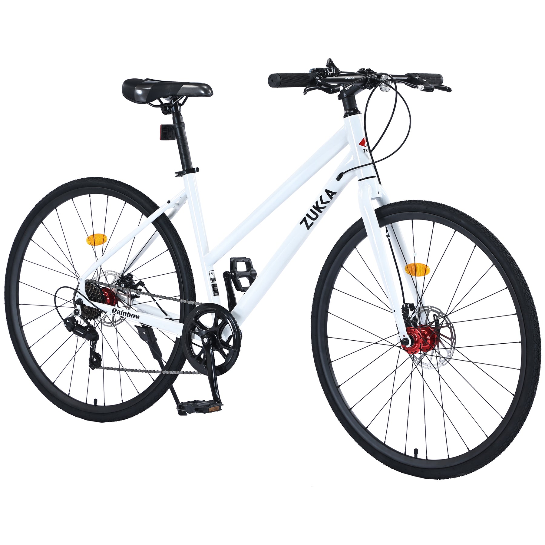 Streamdale 7 Speed Hybrid Fahrrad Scheibenbremse 700C Rennrad für Herren Damen City Fahrrad