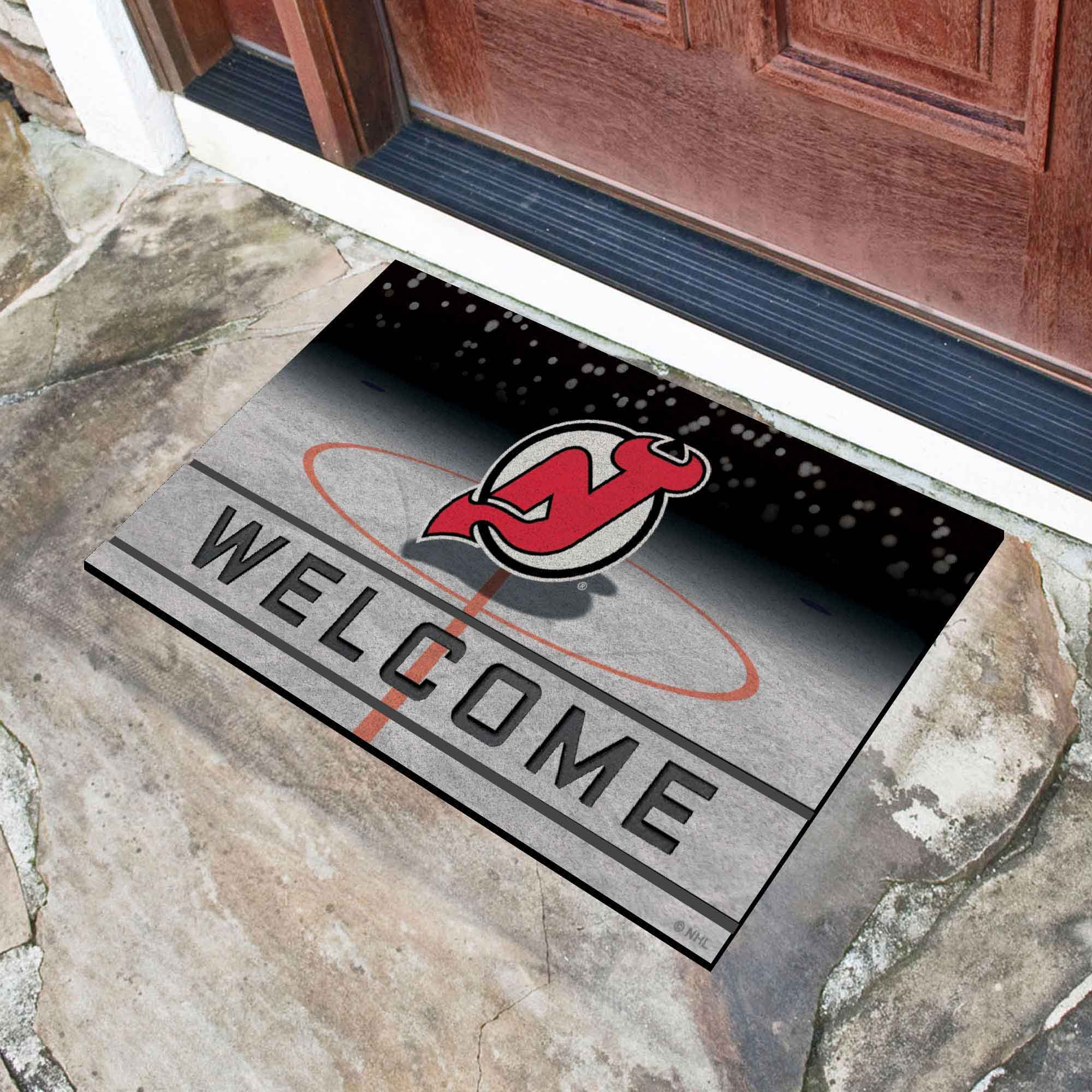 Fanmats New Jersey Devils Gummi-Türmatte – 18′′ x 30′′