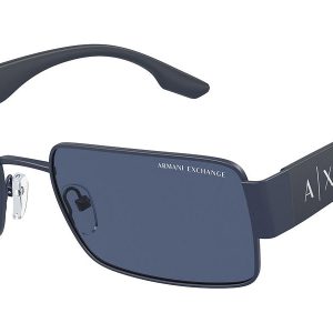 Armani Exchange Herren 57mm Matte Blaue Sonnenbrille
