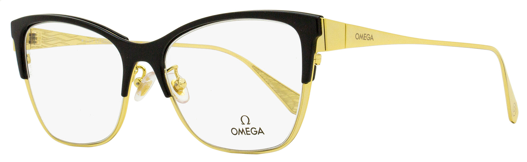 Sonnenbrillen von Omega Damen OM5001H 001 Schwarz/Gold 54mm