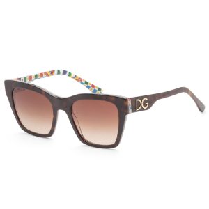 Dolce & Gabbana Damen 53mm Havana auf weißen Barrow Sonnenbrille 7805813981244