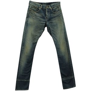 Saint Laurent Straight Bein Jeans in blauer Baumwolle Denim 7703697719356