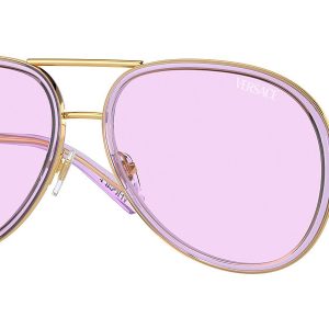 Versace Unisex 60mm Lillac transparente Sonnenbrille
