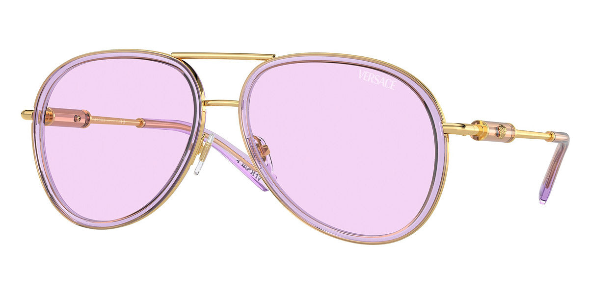 Versace Unisex 60mm Lillac transparente Sonnenbrille