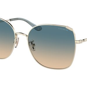 Coach Damen 57mm Shiny hell Gold Sonnenbrille