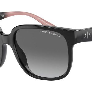 Armani Exchange 56mm Shiny Schwarz Sonnenbrille für Damen