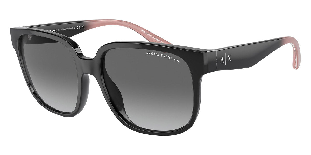Armani Exchange 56mm Shiny Schwarz Sonnenbrille für Damen
