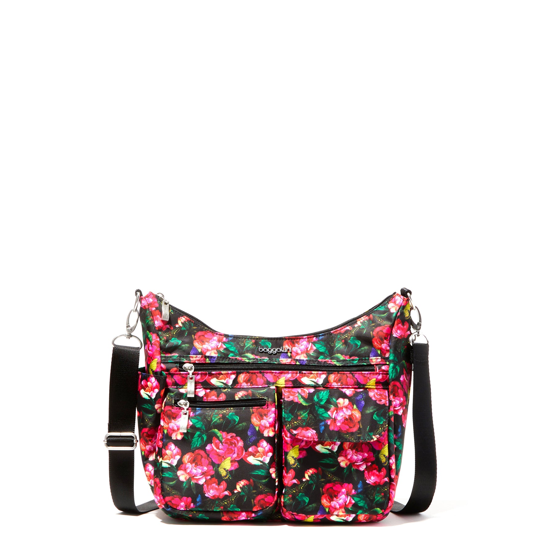Baggallini Damen modern Everywhere Hobo Umhängetasche mit Armreif