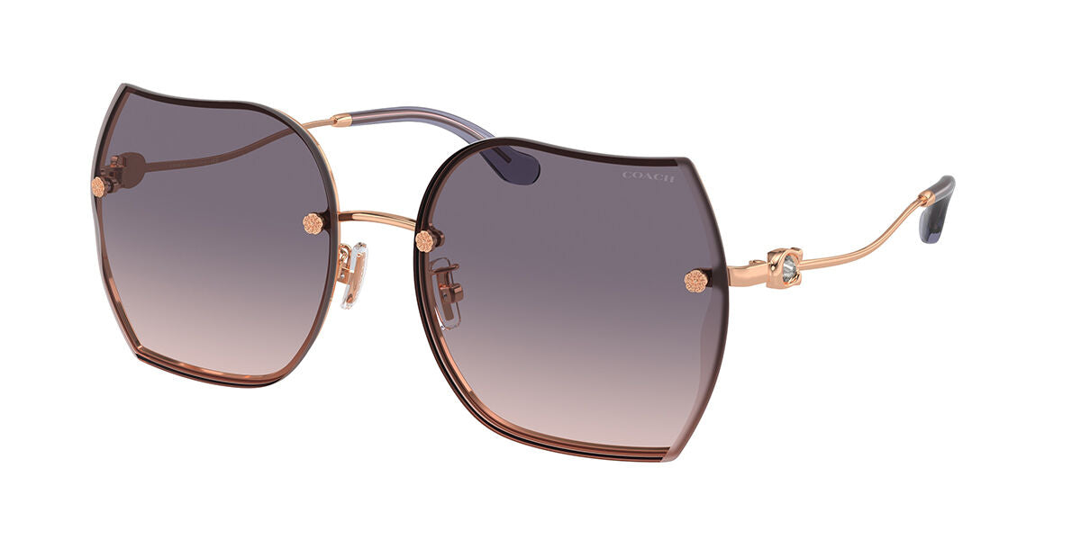 Coach Damen 60mm Shiny Roségold Sonnenbrille