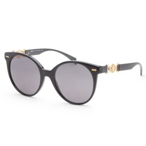 Versace 55mm schwarze Sonnenbrille für Damen