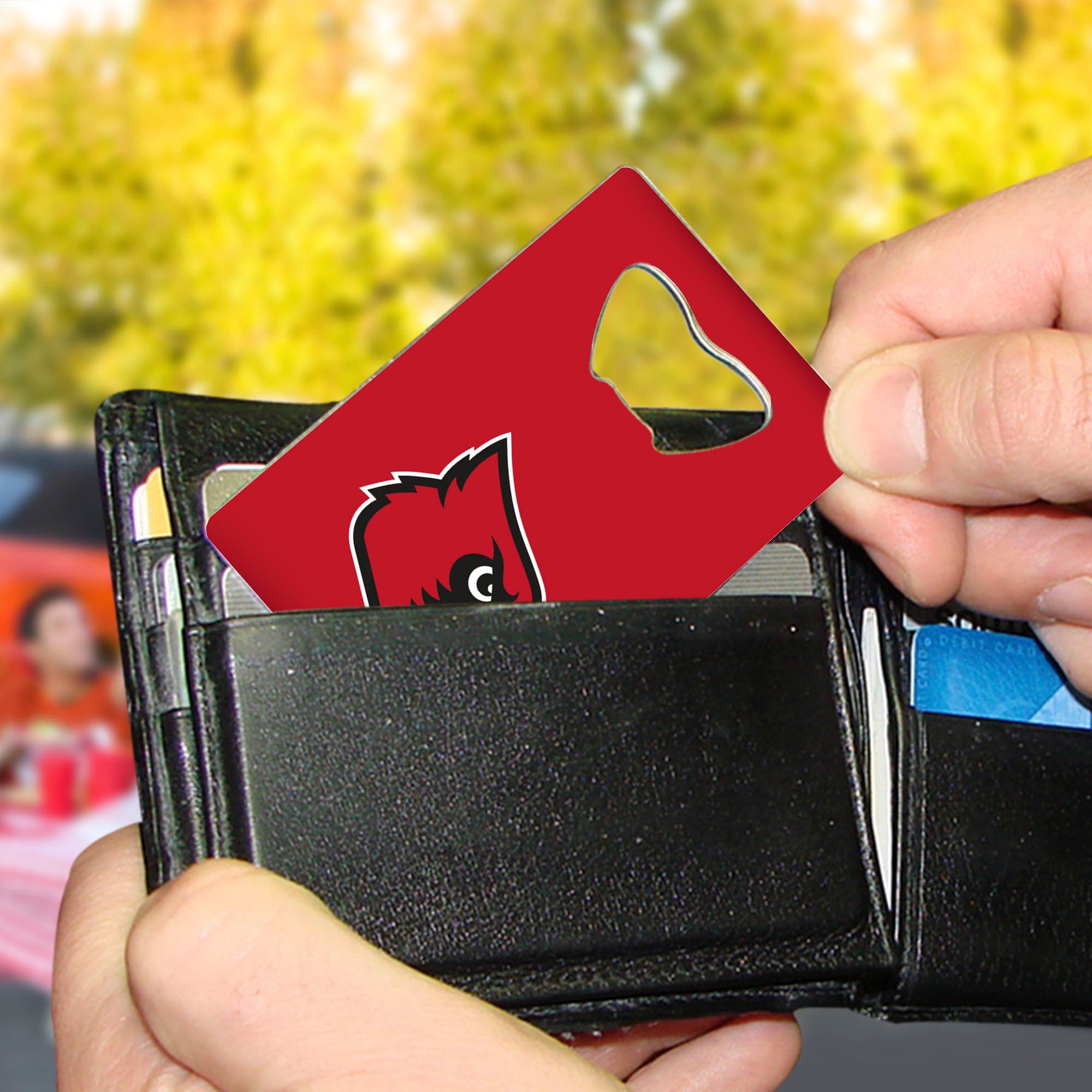 Fanmats University of Louisville Kreditkarten-Stil Flaschenöffner - 2 "x 3,25"