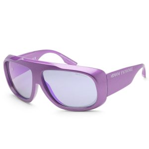 Armani Exchange Herren 67mm metallisierte lila Sonnenbrille