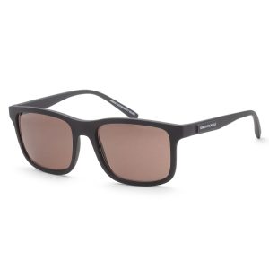 Armani Exchange Herren 57mm Matte schwarze Sonnenbrille