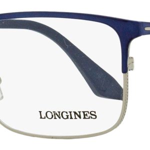 Longines Herren rechteckige Brillen LG5005-h 090 blau/ruthenium 56mm