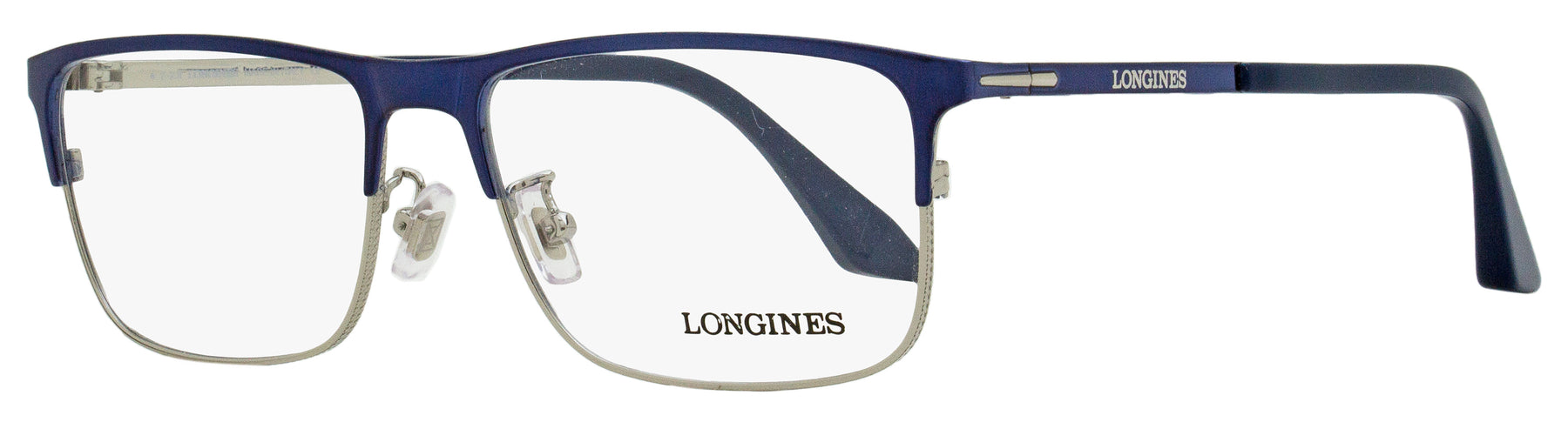 Longines Herren Rechteckige Brillen LG5005 H 090 Blau/Ruthenium 56mm