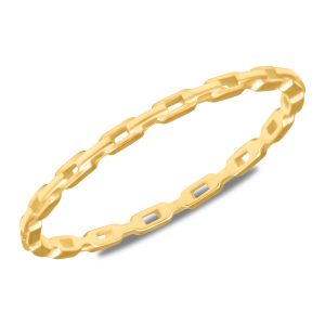 14k Gelbgold Kette Link Ring