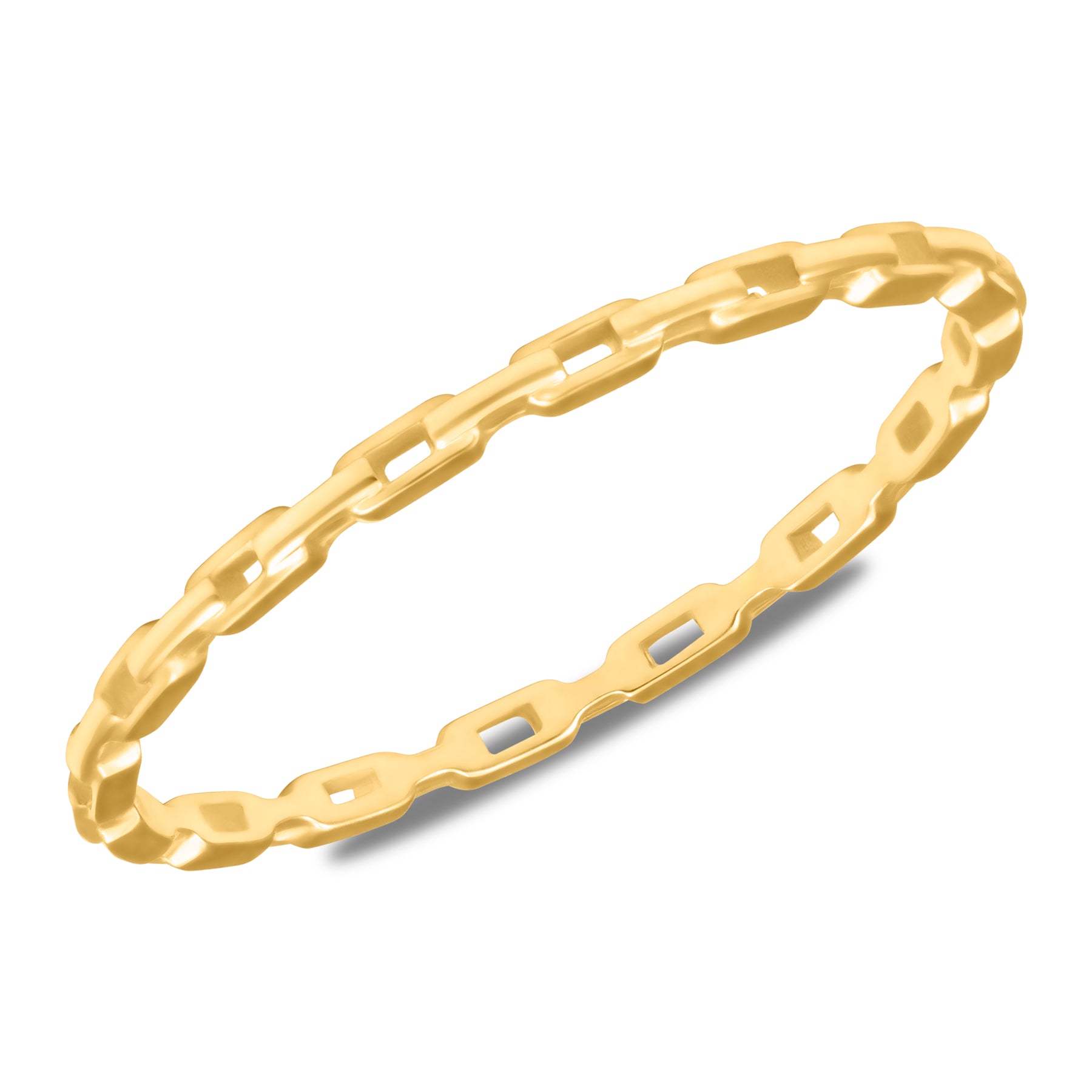 14k Gelbgold Kette Link Ring