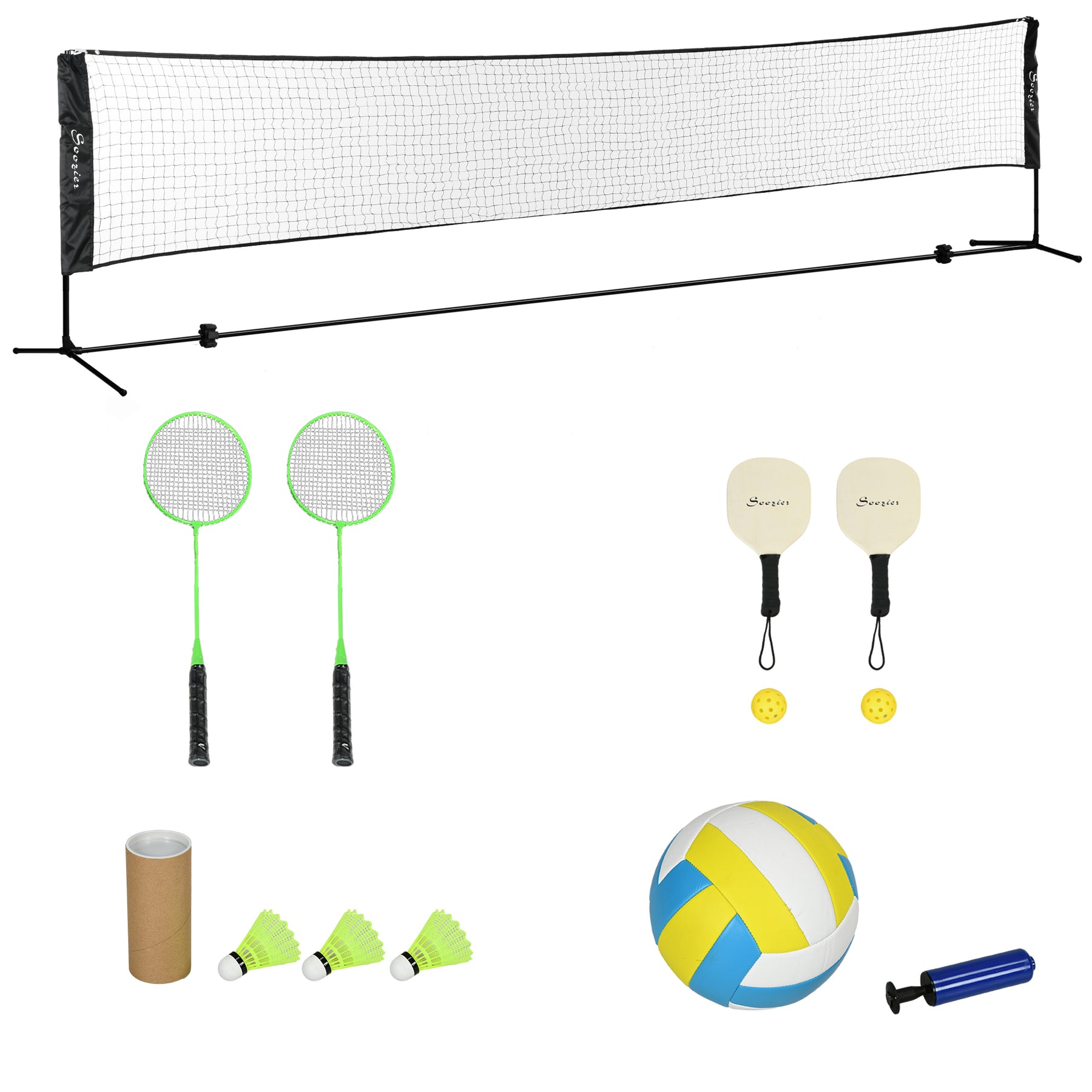 Streamdale 17ft Tragbares All-in-One Badminton-Set