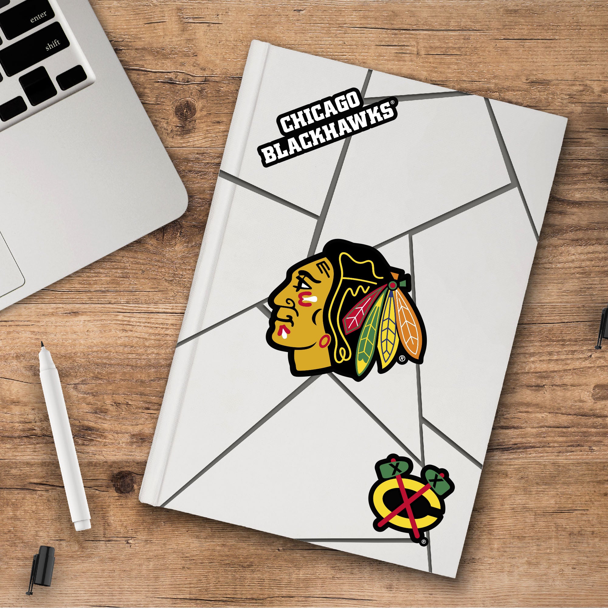 Fanmats Chicago Blackhawks 3 Stück Aufkleber Set