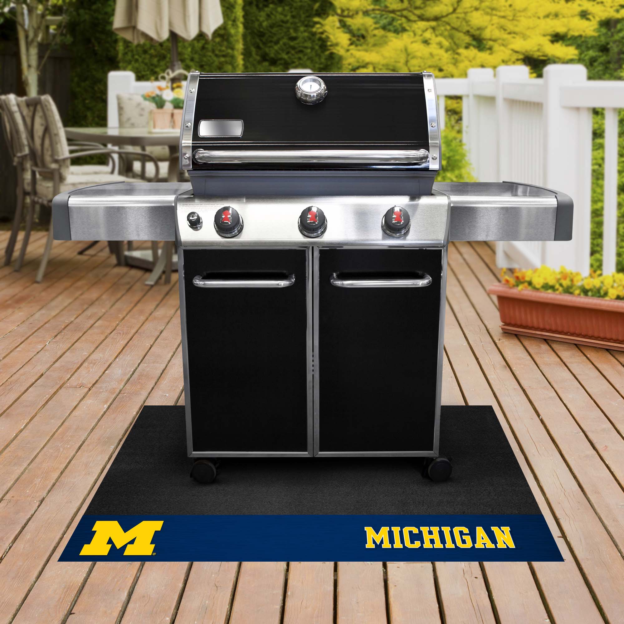 Fanmats Michigan Wolverines Vinyl Grillmatte – 26′′ x 42′′