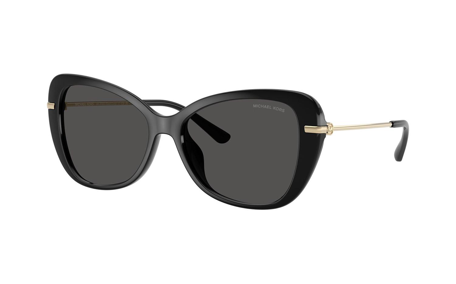 Michael Kors 56mm schwarze Sonnenbrille für Damen