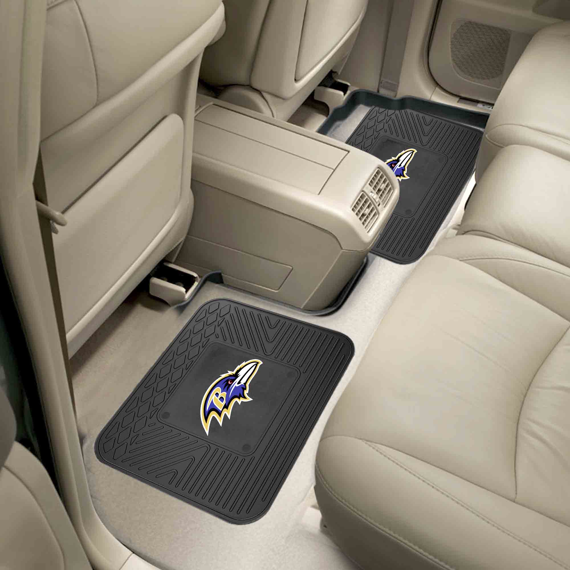 Fanmats Baltimore Ravens Rücksitz Auto Utility Matten – 2 Stück Set