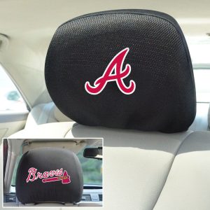 Fanmats Atlanta Braves bestickt Kopf Rest Cover Set – 2 Stück