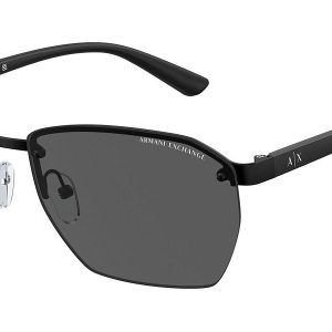 Armani Exchange Herren 59mm Matte schwarze Sonnenbrille