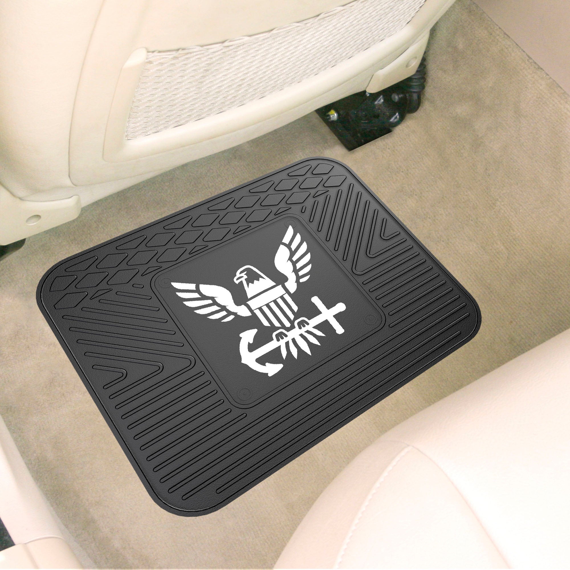 Fanmats U.S. Dunkelblau Rücksitz Auto Utility Matte – 14′′ x 17′′