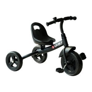 Streamdale 3-Rad Freizeit Ride-On Kleinkind Dreirad mit Glocke Indoor / Outdoor – Schwarz