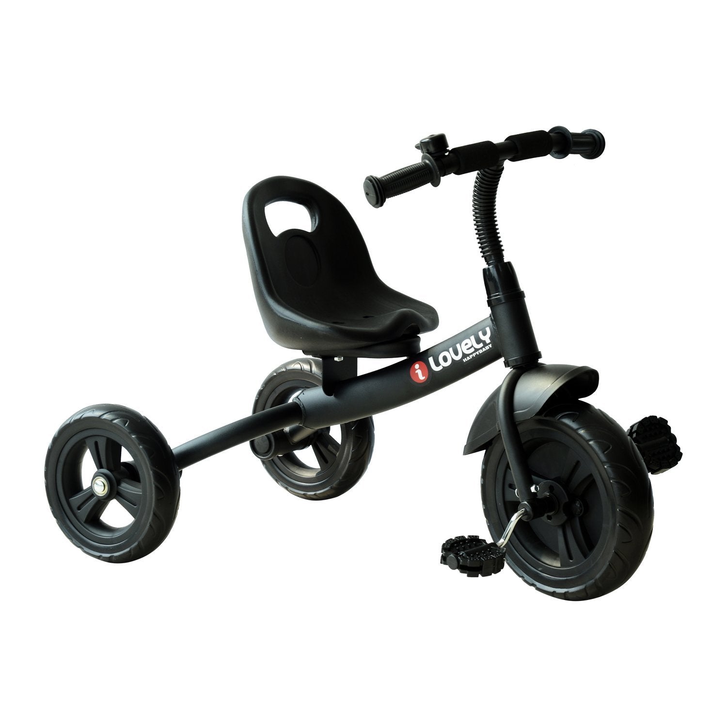 Streamdale 3-Rad Freizeit Ride-On Kleinkind Dreirad mit Glocke Indoor / Outdoor – Schwarz
