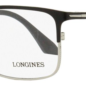 Longines Herren rechteckige Brillen LG5005-h 002 matt schwarz/ruthenium 56mm