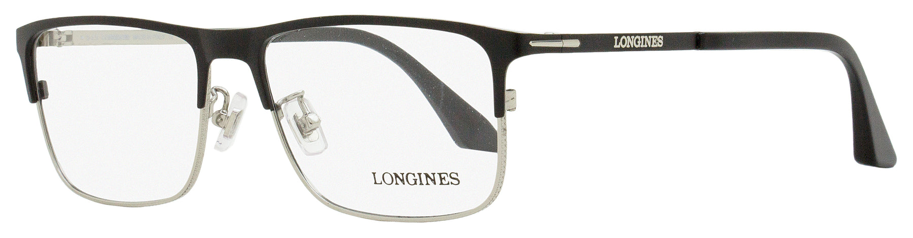 Longines Herren Rechteckige Brillen LG5005 H 002 Matt Schwarz/Ruthenium 56mm