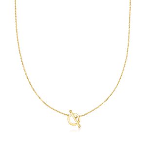 RS Pure Von Ross-Simons Italienische 14kt Gelbgold Toggle Halskette