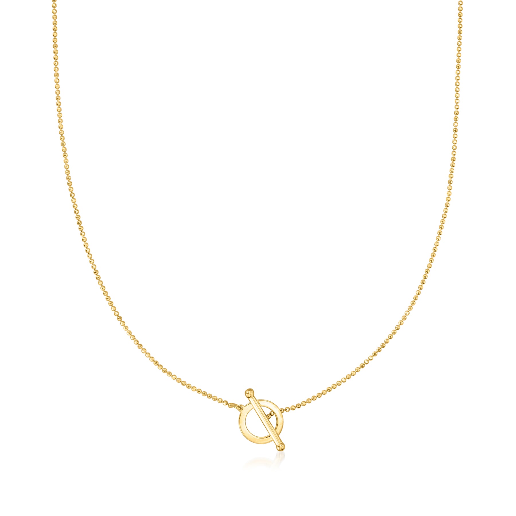 RS Pure Von Ross-Simons Italienische 14kt Gelbgold Toggle Halskette