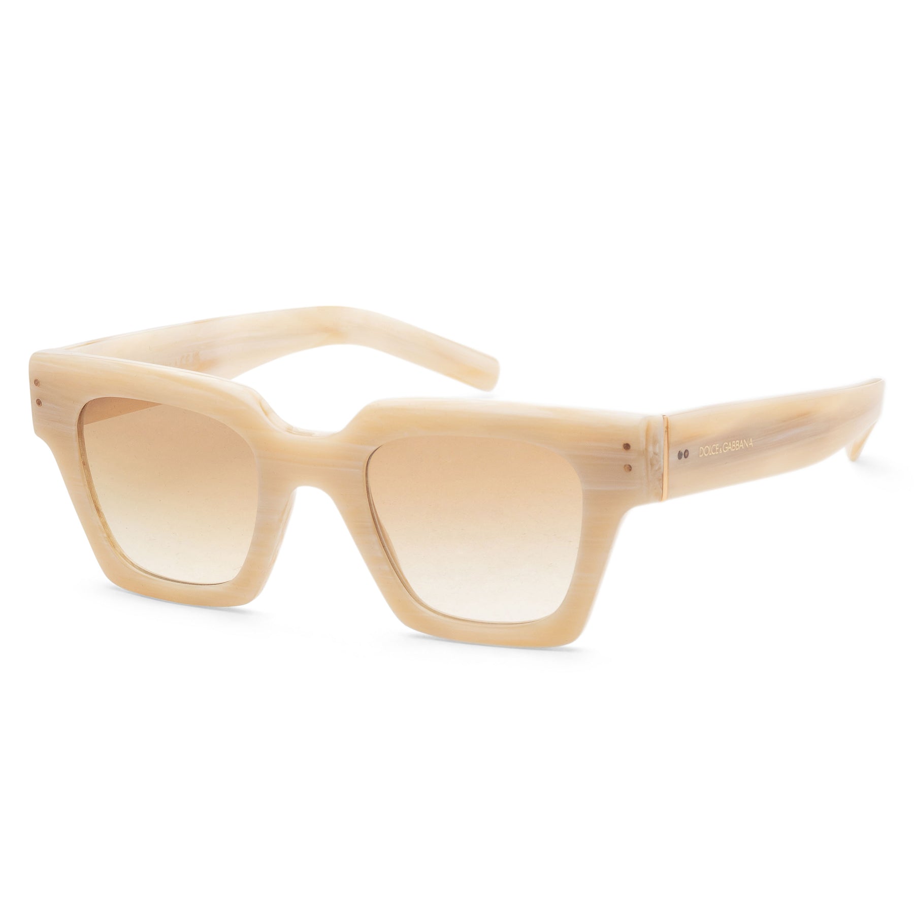 Dolce & Gabbana Herren 48mm Hellbraune Marmor Sonnenbrille