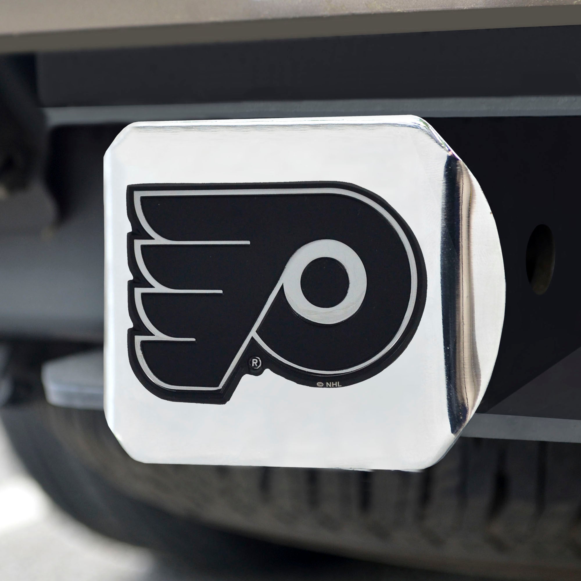 Fanmats Philadelphia Flyers Chrom Metall Hitch Cover mit Chrom Metall 3D Emblem
