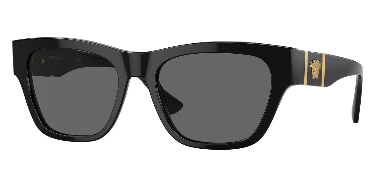 Versace 55mm schwarze Sonnenbrille für Herren