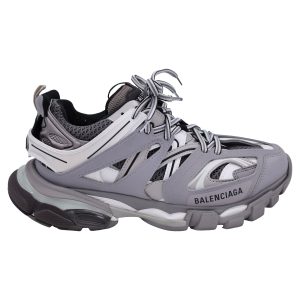 Balenciaga Sneaker aus grauem Polyurethan mit Schnürung
