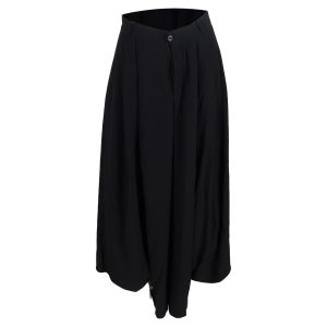 Chloé Asymmetrical Hose aus schwarzem Wollgewebe mit hohem Bund 7833153470524