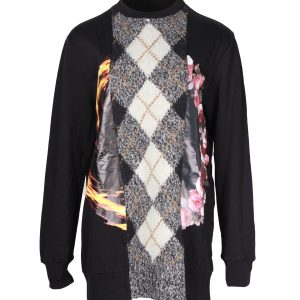 Givenchy bedruckter Pullover aus schwarzer Baumwolle 7704370217020