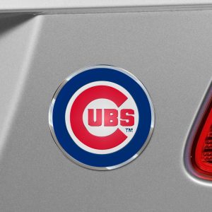 Fanmats chicago kubs schwere last aluminium geprägte farbe emblem