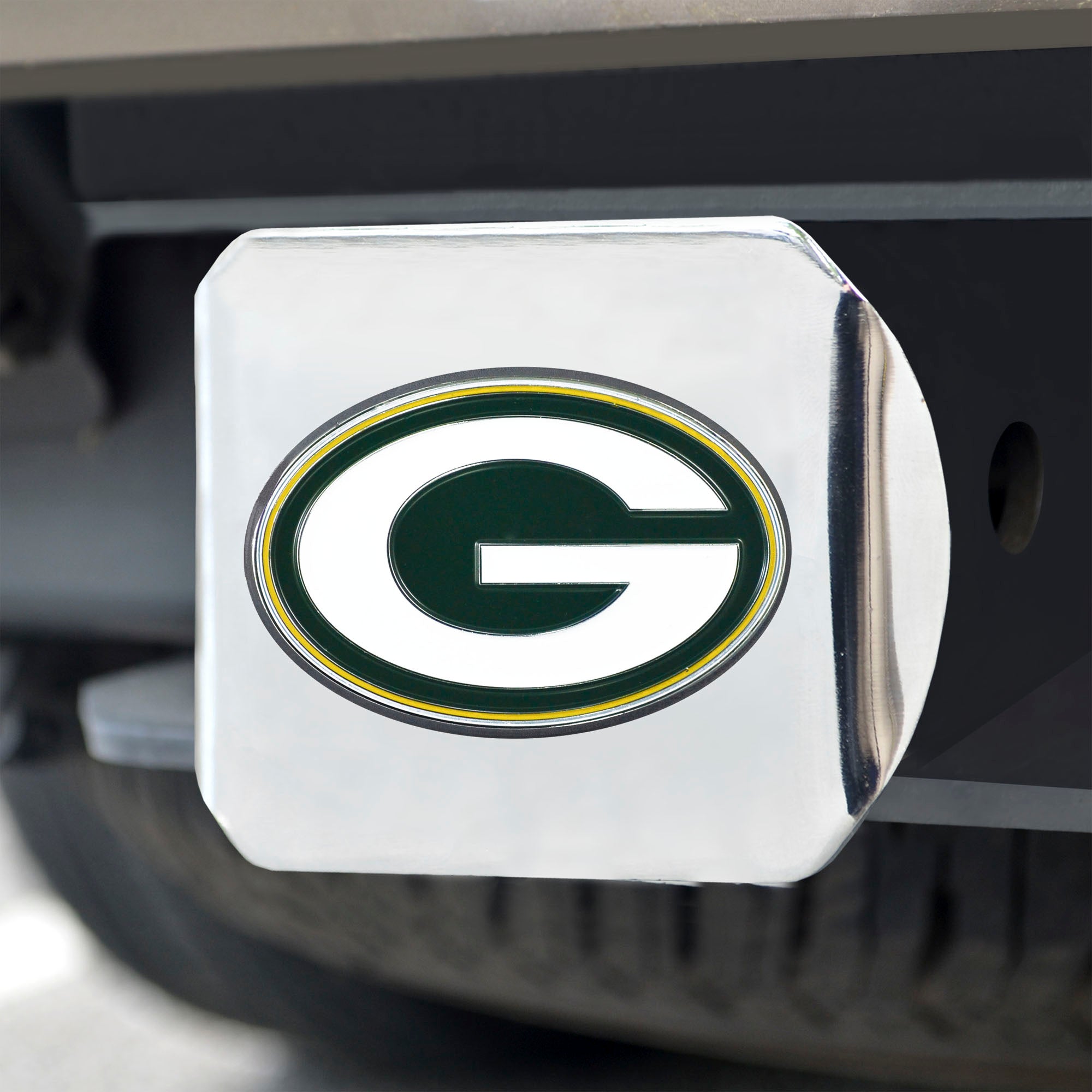 Fanmats Grüne Bucht Packers Hitch Cover – 3D-Farbe Emblem