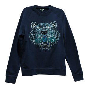 Kenzo Tiger Sweatshirt aus Marineblau Baumwolle 7833164709948